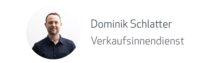 Dominik Schlatter Verkaufsinnendienst ACP