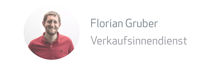 Florian Gruber Verkaufsinnendienst ACP